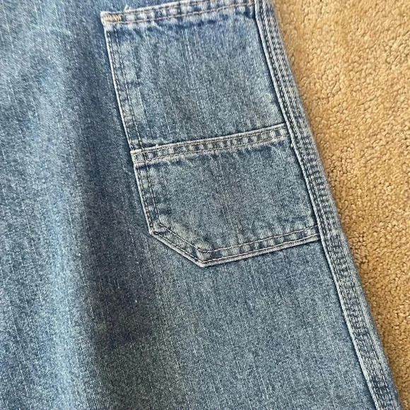 WRG jeans co Carpenter Baggy Wide Fit Blue Jeans 38 x 32 - Picture 9 of 14